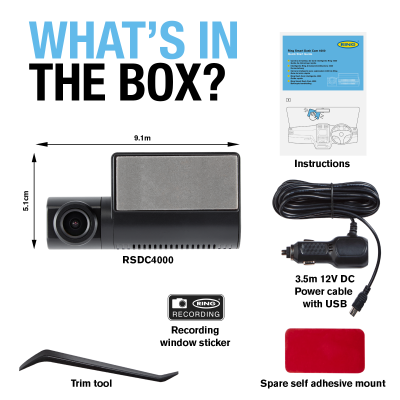 Ring RSDC4000 Smart HD1440p Slim Dash Cam - Image 5